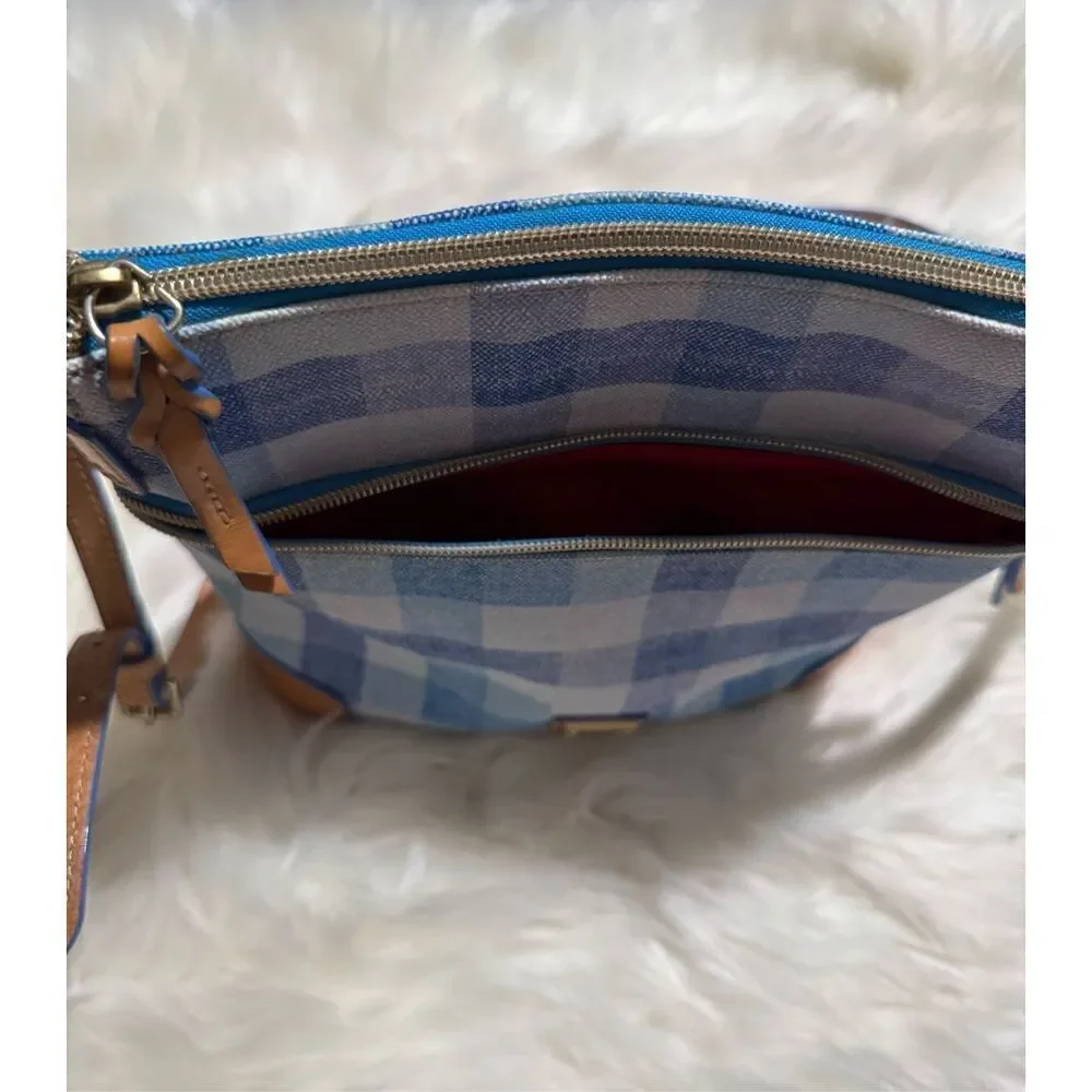 Dooney & Bourke Quadretto check ginger crossbody